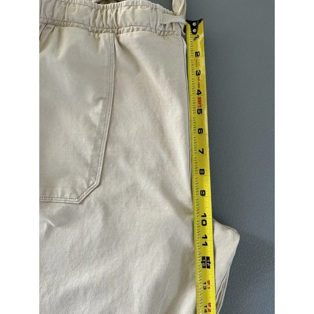 Weatherproof Vintage Men’s Cotton Stretch Jogger Pants Beige Khaki Size XL